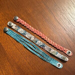 Leather Bracelet Set